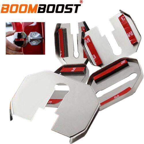 5 pcs/set (left, 3, right, 2) stainless steel car door lock cover interior protection products FOR Ford EcoSport