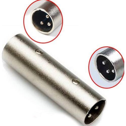 3 PIN XLR Male to Male Microphone Power Adapter