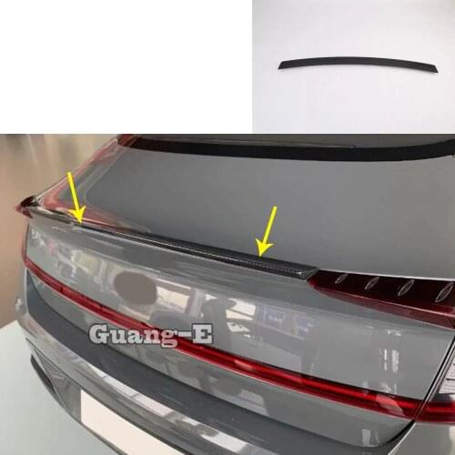 For Hyundai Sonata DN8 10Th 2020 2021 Car Styling Cover Body Rear Tail Spoiler Side Triangle Wing Window Bezel Trim Stick 1pcs