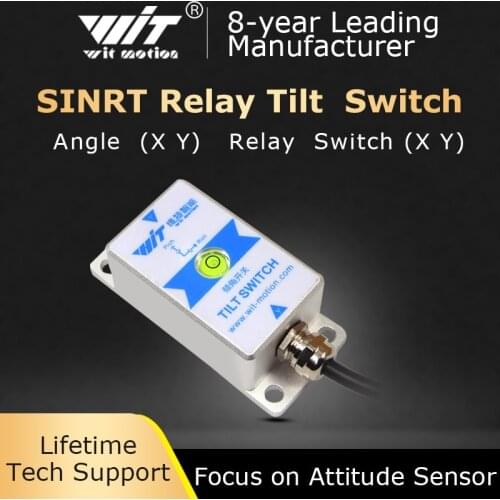WitMotion SINRT Dual-axis High Precision Alarm Relay Switch Sensor, Angle Measurement AHRS, IP67 Waterproof , Anti-vibration