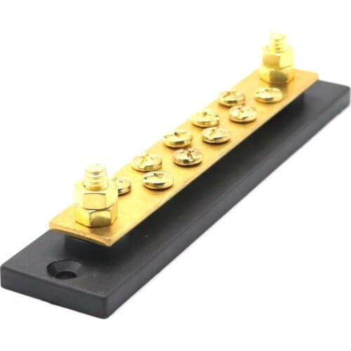 F3884-10P 10 Position 48VDC 150A Large Current Bus Bar Busbar Wire Terminals for Yacht Boat