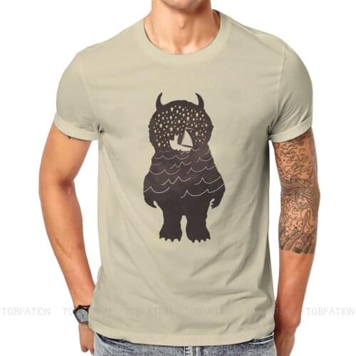 Abstract TShirt for Men And Into The Night Basic Leisure Sweatshirts T Shirt Novelty New Design Fluffy