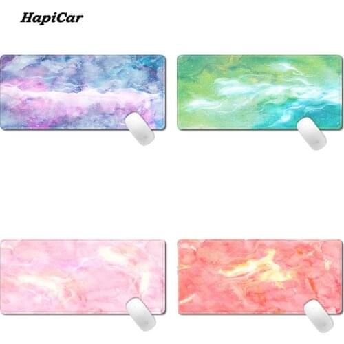 Beautiful Marble Mouse Pad Office Table Desk Mat Big Size Lock Edge Keyboard Mouse Pad Anti-slip Gaming Mousepad Women Girl Gift