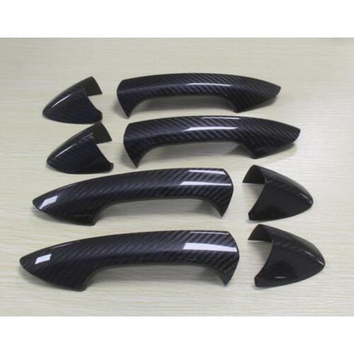 2 versions Carbon Fiber Door Handle Cover For Mercedes Benz W204 C Class C200 C250 C63 2009 2010 2011 2012 2013 2014