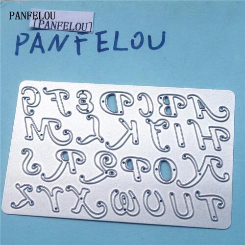 PANFELOU Metal craft Letters panel paper die cutting dies for Scrapbooking/DIY Easter wedding Halloween cards