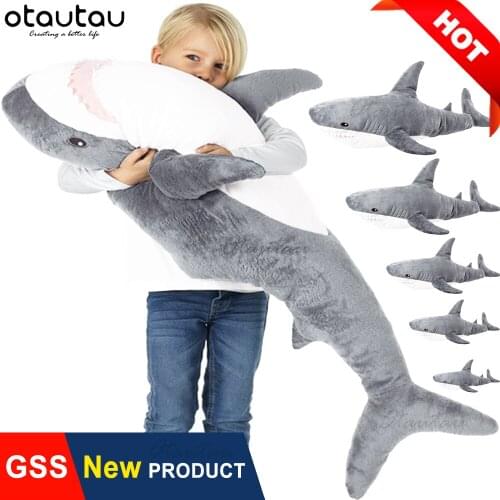Fluffy Soft Shark Pillow Case Toy Plush Velvet Doll Throw Pillowcase Home Decor Ocean Kid Adults Cover Cushion Floor Corner Seat