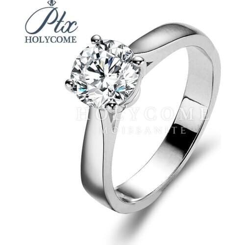 New style 0.8ct 6mm round shape 18k gold moissanite diamond engagement rings earrings necklace kolczyki bracelet piercing