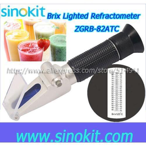 Wholesales optical LED Lighted 45-82%Brix Refractometer - ZGRB-82ATC