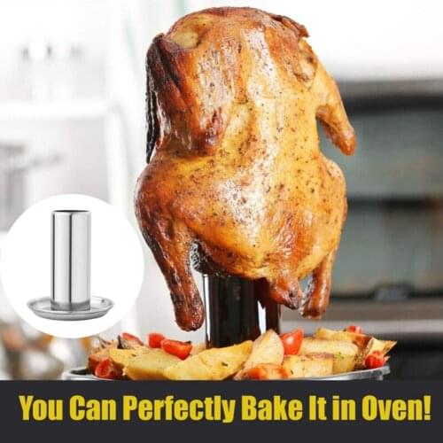 2Pcs Grill stand Beer Can Chicken Turkey Roaster Oven Rotisserie Bbq Grill Rack Stand Holder Bottom Beer Chicken Stand for Grill