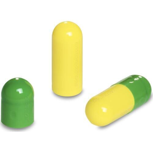 10,000pcs/pack) Apple Green Yellow 0# Empty Gelatin Capsule,Medicine Capsule,Separated or Joined capsule