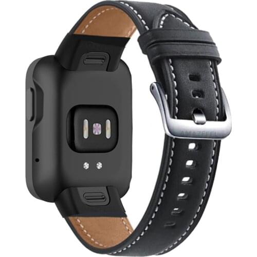 Leather Bracelet For Xiaomi Mi Watch Lite Strap Leather Genuine Watch Strap Band For Xiaomi Watch Lite Correa Belt Accessories