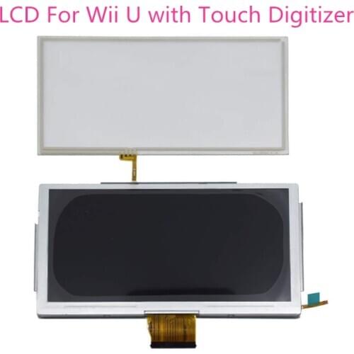 Replacement for Wii U WiiU LCD Screen Display with Touch Screen Glass Digitizer for Nintend WII U Gamepad LCD Alssembly