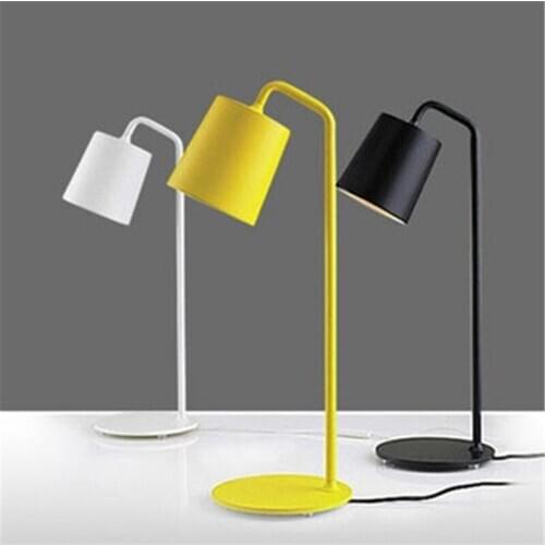 Post modern led glass iron lampada da tavolo led table lamp table light bedside living room for bedroom bed lamp