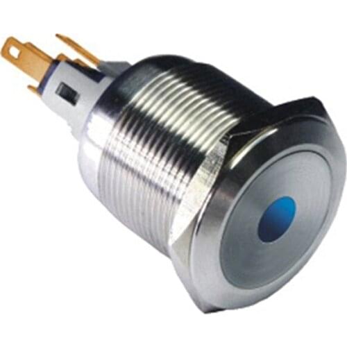 Dot lighting doorbell red 12V 25mm momentary led illuminated push button switch with pin feet