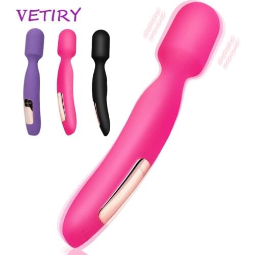 VETIRY AV Stick Vibrator 16 Speed Magic Wand Sex Toys for Women Female Masturbation Flirting Vagina Labia Massage Sex Products