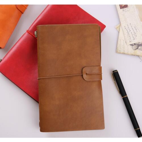 Retro Vintage Travelers Diary Journal Sketchbook Planner PU Leather Business Paper Notebook Gift Stationery Supply