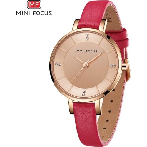 Ladies Watch Womens Watches Women Fashion Watch 2020 Top Brand Luxury Rose Red Golden Big Dial Minimalist Relojes Para Mujer