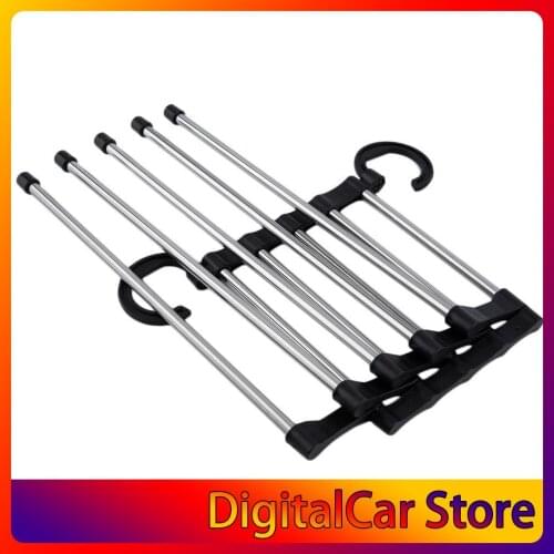 1pc Portable Hand-Held Folding Closet Organizer Trouser Pants Ties Scarf Shawl Rack Hanger Space Saving