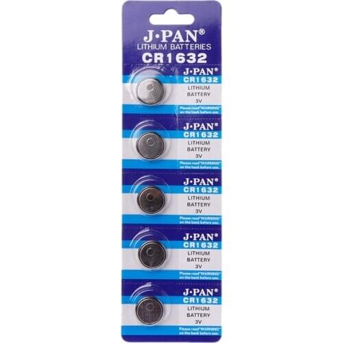 5PCS Button Battery CR1632 Lithium Coin Cell Batteries 3V LM1632 BR1632 ECR1632 CR 1632 Electronic Watch Toy Remote