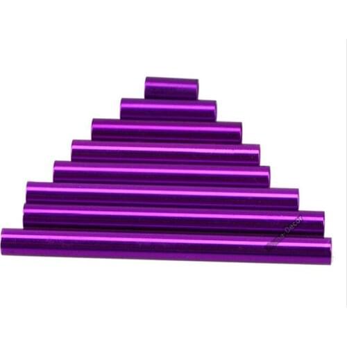5pcs OD5mm M3 Aluminium Alloy Hollow Tube Column Spacers Tubing Wing Connecting Rod for RC Toy Aircraf Model #Purple