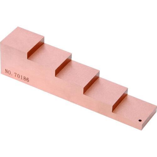 5-step wedge test calibration copper Nickel(90-10 CU-NI) block