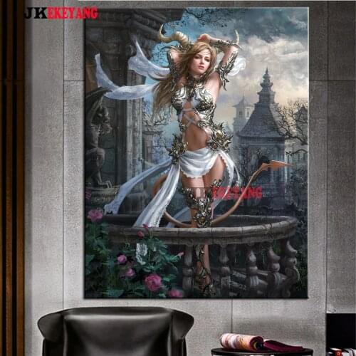 5D DIY square/round Diamond painting Pretty elf Cross Stitch Diamond Embroidery Pattern Rhinestone J3121