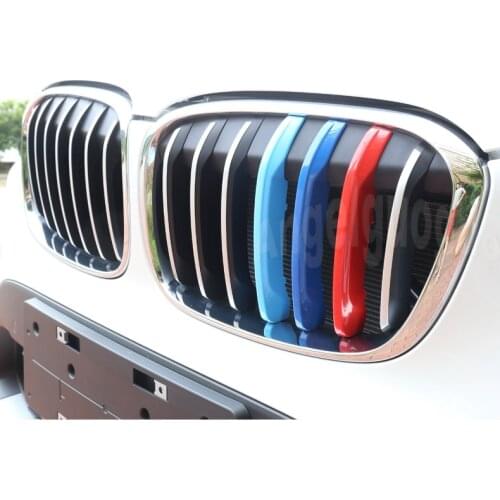 Angelguoguo 3D Car Grille Sport Stripe ABS Decal Sticker for BMW X1 F48 E84 2011-2017