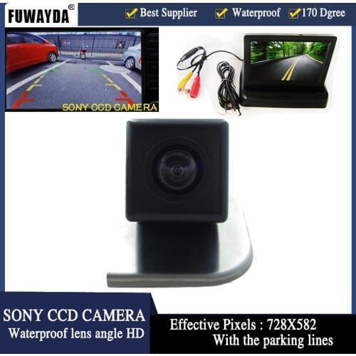 FUWAYDA PARKING SONY CCD HD Car Rear View Camera 4.3 inch Car Rearview Mirror Monitor For for 2012 Ford Focus Hatchback / Sedan