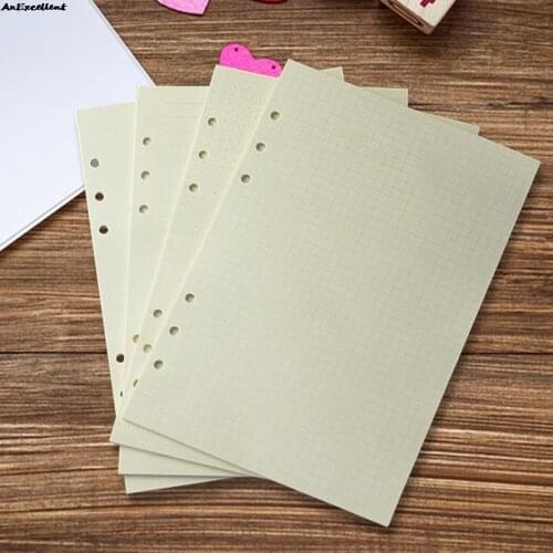 A5/ A6 80 sheets Loose Leaf Notebook Refill Journal Plannner Notebook Inner Page Diary Weekly Monthly DIY Inside Spiral Paper