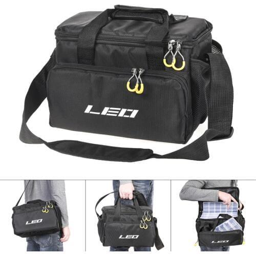 Large capacity Multifunctional Fishing Bag Waterproof Oxford Cloth Waist Shoulder Messenger Fishing Tackle Reel Lure Camera