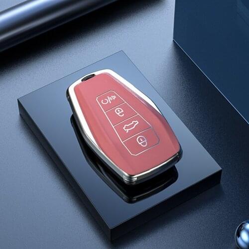 TPU Car Remote Key Case Cover Shell For Geely Coolray 2019 2020 4 Buttons Auto Styling Fob Auto Accessories Holder