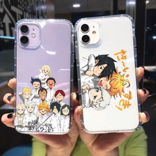 ZUIDID The Promised Neverland Clear Phone Case For iPhone 11 12 Pro XS MAX 7 X XR SE20 8 6Plus Japan Anime Soft TPU Cover Fundas