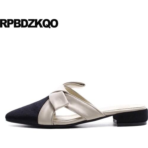 European Ladies Beautiful Flats Shoes Mules Korean Black Drop Shipping Slip On Women Pointed Toe Chinese China Fashion Suede