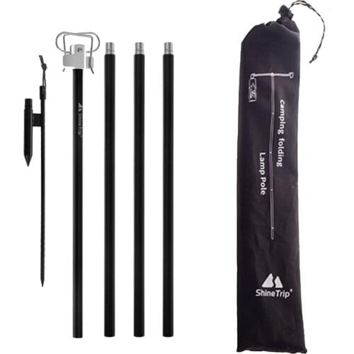 Lantern Stand Camping Folding Lamp Pole Aluminum Durable Light Lantern Support For Picnic Hiking Backpacking Fishing Garden BBQ