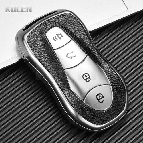 TPU Leather Type Car Key Case Cover Fob For Geely Emgrand GS X6 EX7 Xingyue Boyue Azkarra FY11 Atlas Protector Shell Accessories