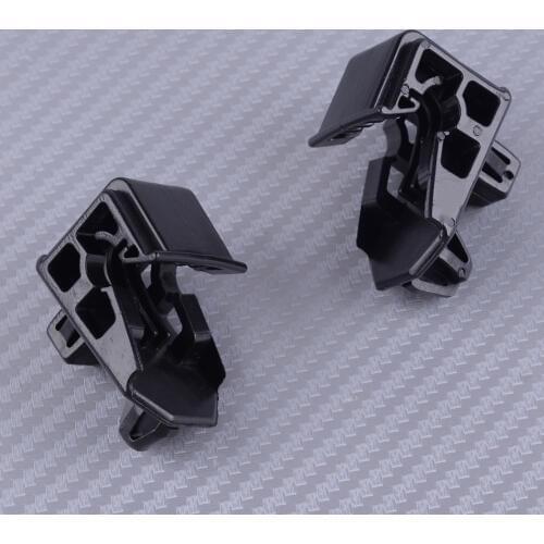 DWCX 2Pcs Black Plastic Front Headlight Mount Bracket Clips Fit for Toyota Tacoma Prius Corolla Lexus RX300 GX470 53271-12040