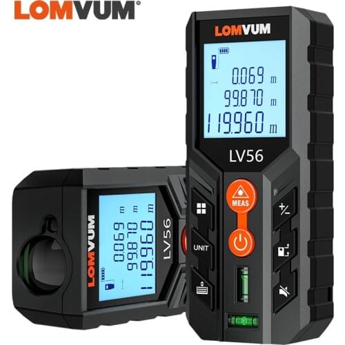 LOMVUM Laser Distance Meter Rangefinder Laser Tape Measure Trena Laser Tape Roulette Angle Measurement Rule