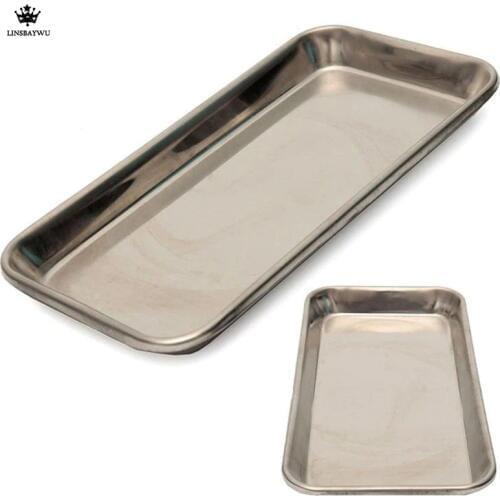 LINSBAYWU 22*11*2cm New style High Quality Popular Stainless Steel Medical Surgical Tray Dental Dish Lab Instrume