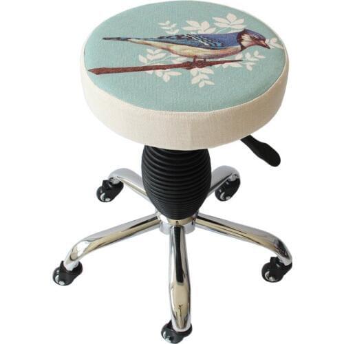 Multifunction Beauty Salon Stool Makeup/Manicure/Haircut Seat Slidable SPA Stool Lifted and Rotation Chair Without Backrest
