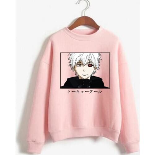Funny Anime Tokyo Ghoul Kaneki Ken Printed Men/women Hoodie Long Sleeve Sweatshirt