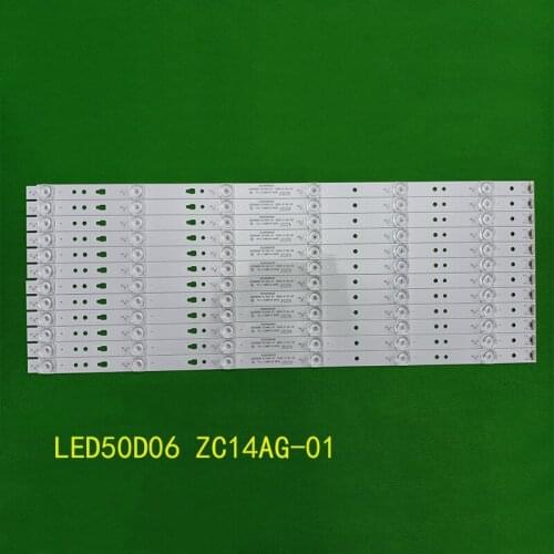 New 60 PCS/lot 6LED 495mm LED backlight strip for LT-50C550 P50FN117J 30350006205 LED50D06-ZC14AG-01 E469119 V500HJ1-PE8