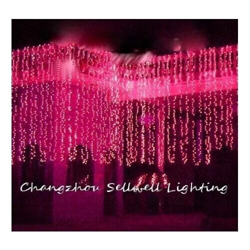GREAT!Holiday light hotel wedding celebration decoration 3*6m red LED lamp H276