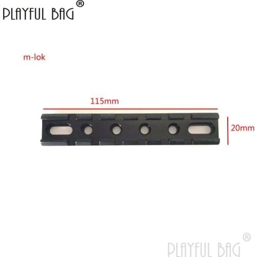 PB Playful bag Mlok 6-slots Rail 20MM CS short Rail Upgrade Material Tactical Gel ball gun Refitting parts DIY Toys QE20S