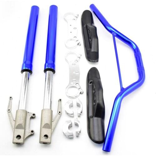 Front Suspension & Protect cover &Handlebar For Small Apollo MINI MOTO Orion Kids DIRT BIKE 2 Stroke 47cc & 49cc 50cc 70cc