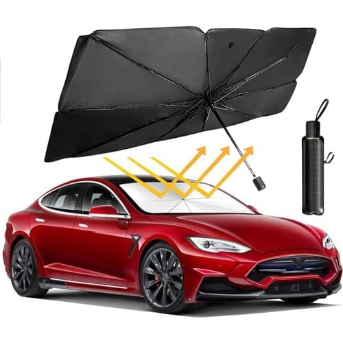 Windshield Sun Shade Foldable Umbrella Reflective Sunshade for Car Front Window Car Interior Accessories Keeps Your Vehicle Cool