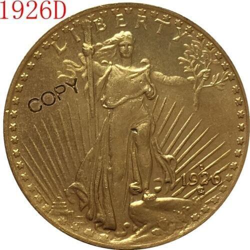 USA 1926-D $20 St. Gaudens Coin Copy