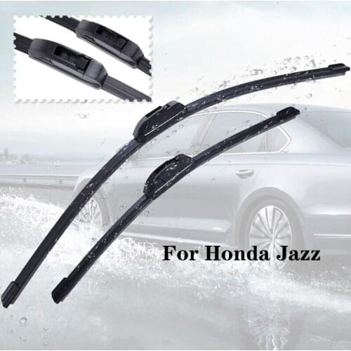 Wiper blades For Honda Jazz from 2002 2003 2004 2005 2006 2007 2008 2009 2010 2011 2012 2013 2014 to 2016 Clean car windshield