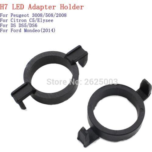 H7 LED atapter adaptor clip retainer bulb holder for Ford Mondeo 2014 For Peugeot 3008 508 2008 For Citron C5 Elysee DS DS5 DS6
