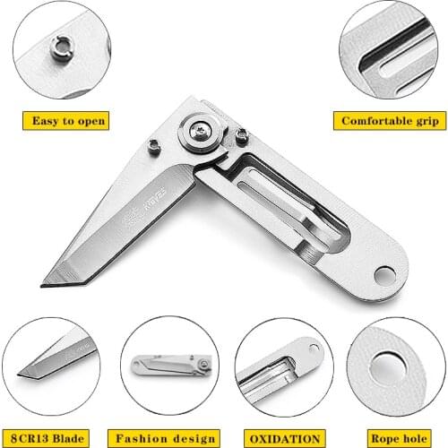 Tactical Folding Knife 8CR13MOV Blade Pocket Outdoor Hunting Tools EDC Knives for Self-Defense Survival Climbing Riding Camping