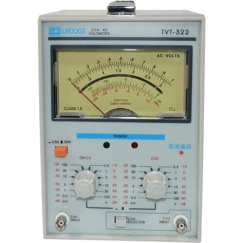 TVT322 100V double needle millivoltmeter voltage double pointer display